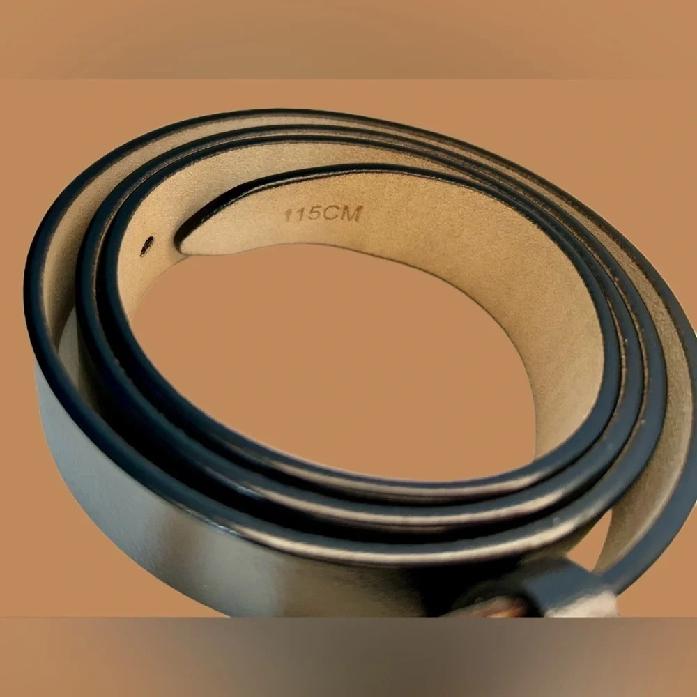 NEW Boutique Genuine Leather Belt in Black, Sizes S-XL, S-2X, M-2X, and L-3X
